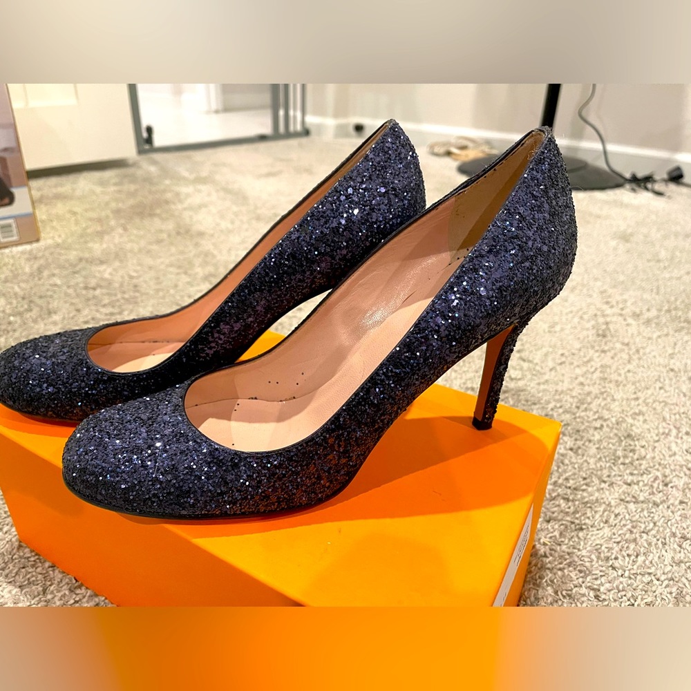 Kate Spade Glittery Black Heels